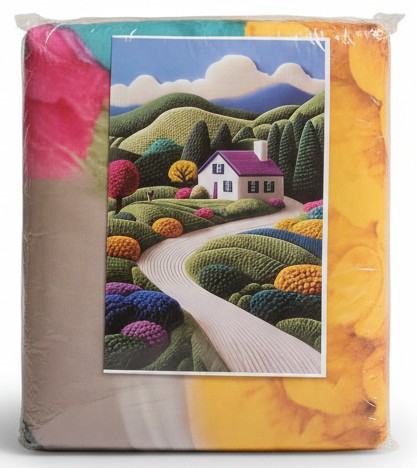 King Size 7D Digital Prints Bedsheet Set